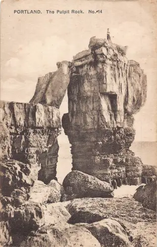 A757 England Pulpit Rock Portland Vintage Postkarte