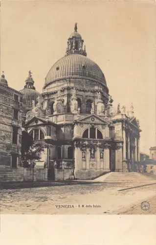 B146 Italien Venezia Venedig SM della Salute Kirche Vintage Postkarte