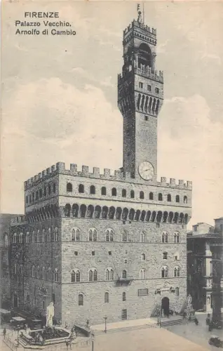 B147 Italien Firenze Florenz Palazzo Vecchio Arnolfo di Cambrio Palace Postkarte