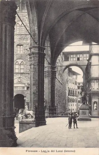 B147 Italien Firenze Florenz Loggia dei Lanzi Postkarte