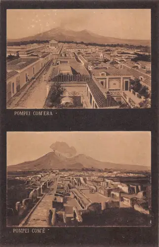 B148 Italien Pompeji Comera Compe Ruinen Vintage Postkarte