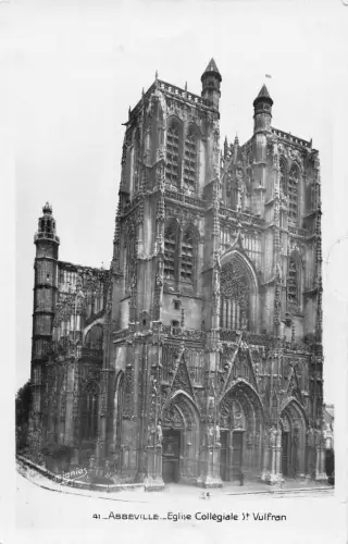 L241 Frankreich Abbeville Eglise Collegiale St Vulfran Vintage Postkarte