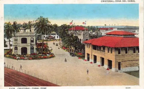 B176 Panama Cristobal Zona del Canal Zone Vintage Postkarte