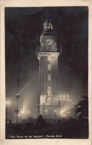 A814 Argentinien Buenos Aires Torre de Los Ingleses Turm Vintage Postkarte