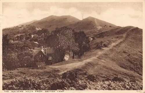 L247 England 1949 The Malvern Hills from British Camp Vintage Postkarte