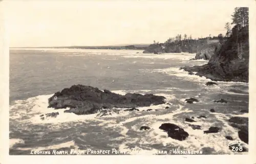 A193 USA Blick nach Norden vom Prospect Point Pazifischer Ozean Washington Postkarte