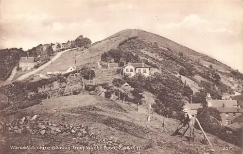 A032 England Malvern Worcestershire Leuchtfeuer aus Wyche Pass Postkarte