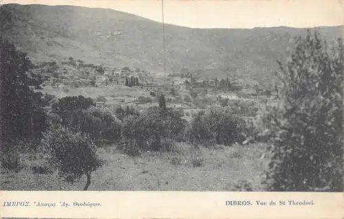 B205 Türkei Imbros Vue de St Theodori Ansicht Vintage Postkarte