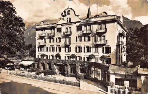 C007 Schweiz, Hotel Interlaken Vintage Postkarte