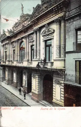 A877 Argentinien Buenos Aires Teatro de Opera Theater Vintage Postkarte