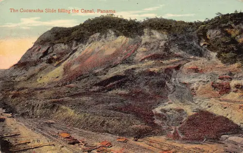 A880 Panamakanal Cucaracha Seite füllt die Kanalbahn Postkarte