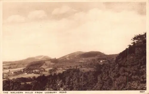 A920 England 1938 Malvern Hills von Ledbury Road Vintage Postkarte