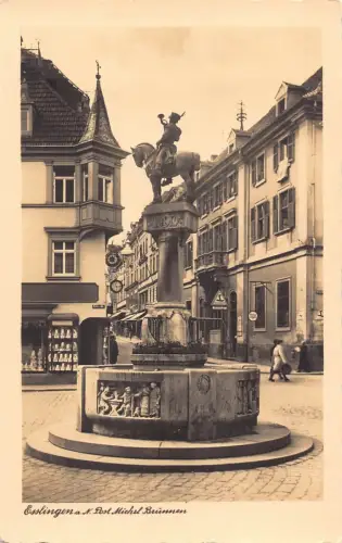 L214 Deutschland Esslingen a N Post Michel Bruennen Brunnen Vintage Postkarte