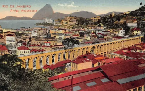 L248 Brasilien RIO DE JANEIRO Antigo Acqueducto Vintage Postkarte