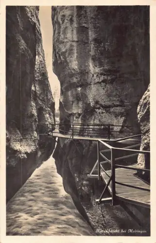 Schweiz Aareschlucht bei Meiringen Cliff Bridge Vintage Postkarte