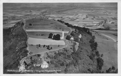 L170 Deutschland 1932 Staffelberg bei Staffelstein Kirche Luftaufnahme Postkarte
