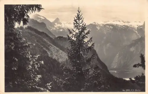 C048 Deutschland Zeitzgebirge und Wälder 1930 Vintage Postkarte