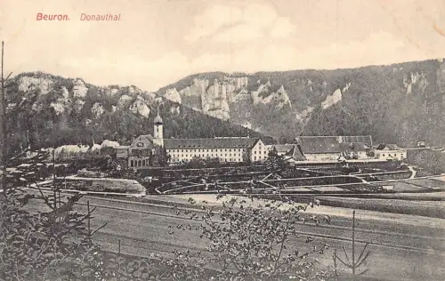 L170 Deutschland 1908 Beuron Donauthal Landschaft Vintage Postkarte