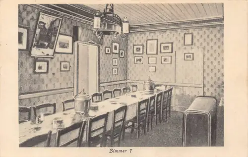 A087 Deutschland 1930 Zimmer Innenraum Lied Ewige Jugend Bad Godesberg Postkarte