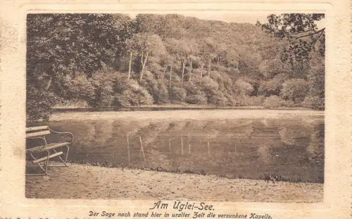 L263 Deutschland 1910 Am Uglei-See Der Salbeisee Waldbank Passepartout Postkarte