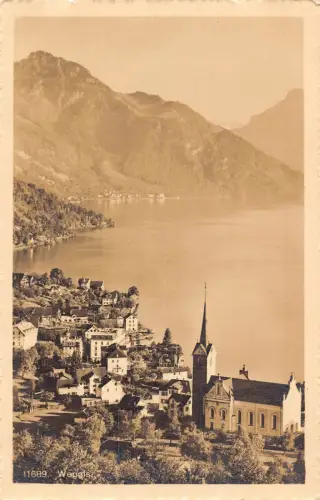 Schweiz Weggis Gesamtansicht Postkarte