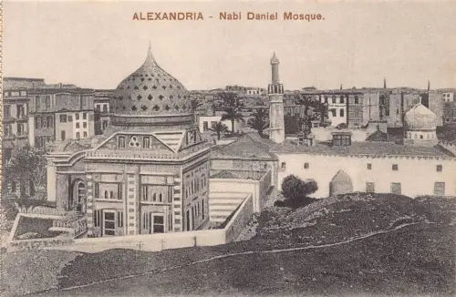 Ägypten Alexandria Nabi Daniel Moschee Vintage Postkarte
