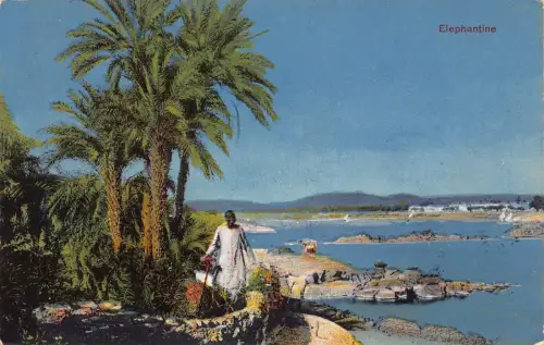 L084 Ägypten 1933 Elephantine Vintage Postkarte