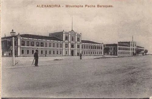 Ägypten Alexandria Moustapha Pacha Baraques Vintage Postkarte