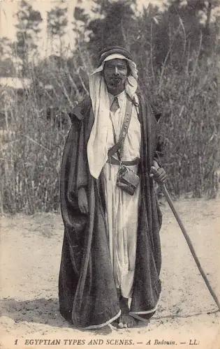 L525 Ägypten Ein Beduine Mann Ethno Vintage Postkarte