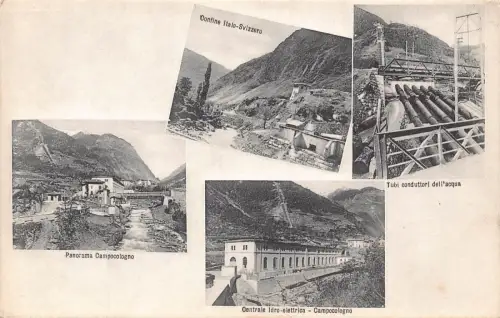 B001 Schweiz Centrale Idro Elettrica Campocologno Industriepostkarte