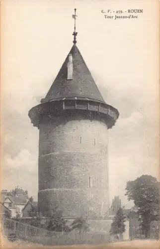 A657 Frankreich Rouen Tour Jeanne d'Arc Turm Vintage Postkarte