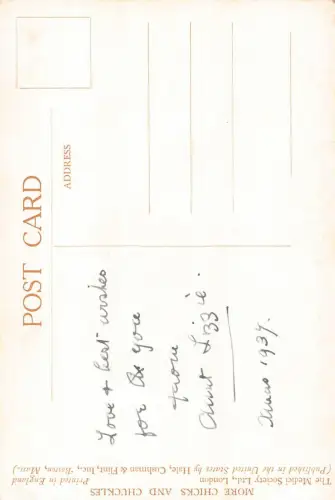 A717 Fantasy Humor Humanisierte Grille Heuschrecke mit Blumenstrauß Postkarte