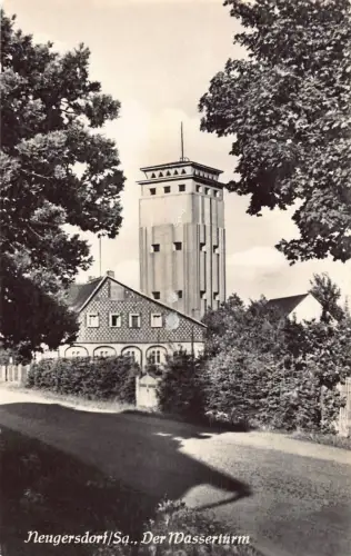 Deutschland Neugersdorf Sa Wasserturm Vintage Postkarte
