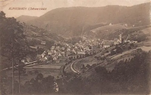 L193 Deutschland Alpirsbach i Schwarzwaldbahn Vintage Postkarte