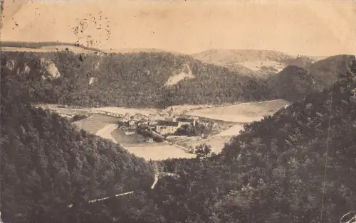 L211 Deutschland 1920 Beuron von Norden Berge Vintage Postkarte