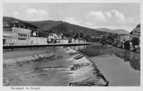 B022 Deutschland Gernsbach im Murgtal Vintage Postkarte