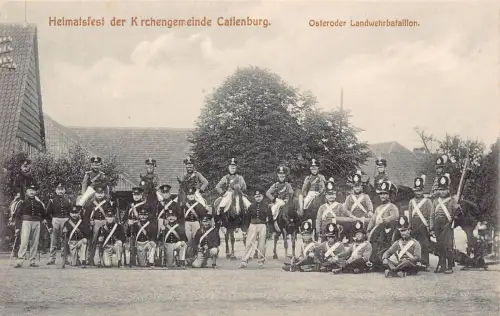B106 Militär Heimatfest der Krchengemeinde Catlenburg Osteroder Postkarte
