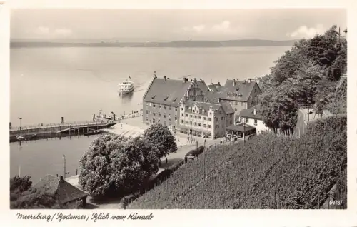 A230 Deutschland RPPC Meersburg a Bodensee Blick vom Kaenzele RPPC Vintage Postkarte