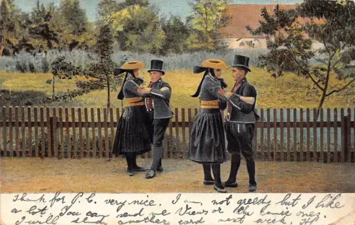 A852 Deutschland 1905 Vierländer Trachten Tracht Vintage Postkarte