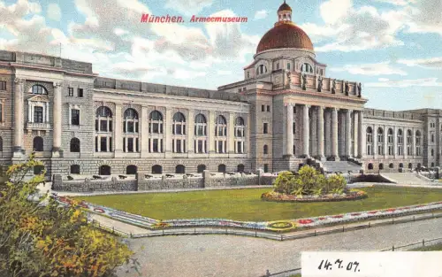 A043 Deutschland München Armeemuseum Armeemuseum Vintage Postkarte