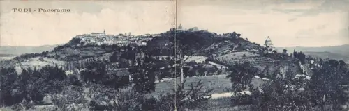 A874 Italien Todi Gesamtansicht Panorama Typ Postkarte