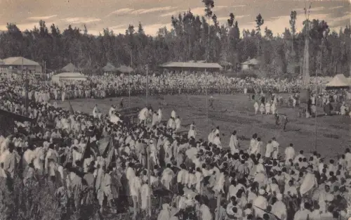 B634 Äthiopien Addis Abeba Festa del maschel Festival Postkarte