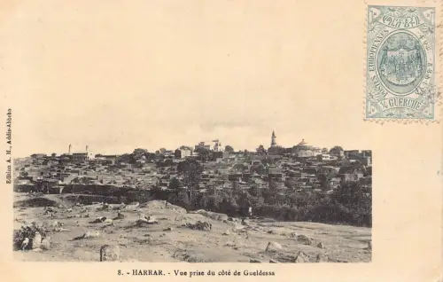 B634 Äthiopien Harrar Vue Prise du cote de Gueldessa Gesamtansicht Postkarte