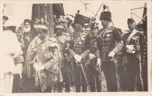 B635 Äthiopien Prinz Heinrich bei der Krönung von Haile Selassie 1930 RPPC Postkarte