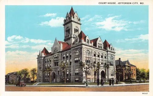 A987 US Court House Jefferson City Missouri Vintage Postkarte