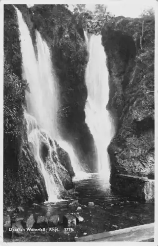 A905 Wales 1940 Dysarth Waterfall Rhyl RPPC Vintage Postkarte