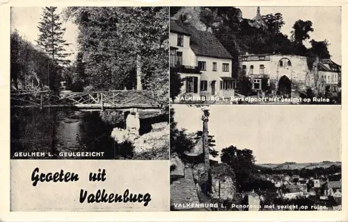 A207 Niederlande Groeten uit Valkenburg Geulhem Geulgezicht Panorama Postkarte