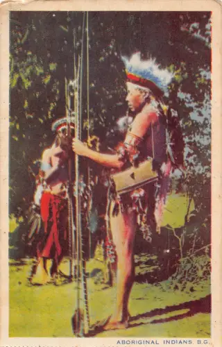 B621 Britisch-Guayana Guyana Aborigines Indianer Ethnische Ureinwohner Vintage Postkarte
