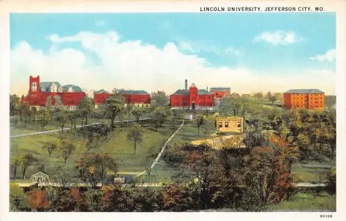 A987 US Lincoln University Jefferson City Missouri Vintage Postkarte