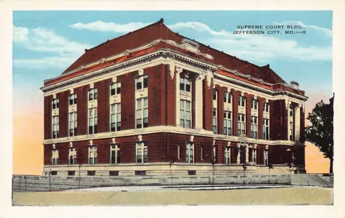 A987 US Supreme Court BLDG Jefferson City Missouri Vintage Postkarte